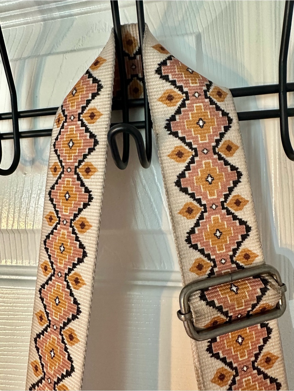Wrangler Aztec Canvas Crossbody Top Handle WesternPurse Zip Top Detachable Strap - Picture 3 of 14